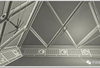 玻璃金字塔中空间索杆结构的应用