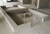 厨卫间构造翻边防治渗漏施工