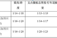 变高度连续梁桥构造尺寸是多少