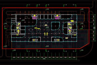 平面图画好后怎么处理成彩图