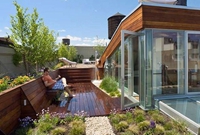 简单的屋顶花园也可以这么美！