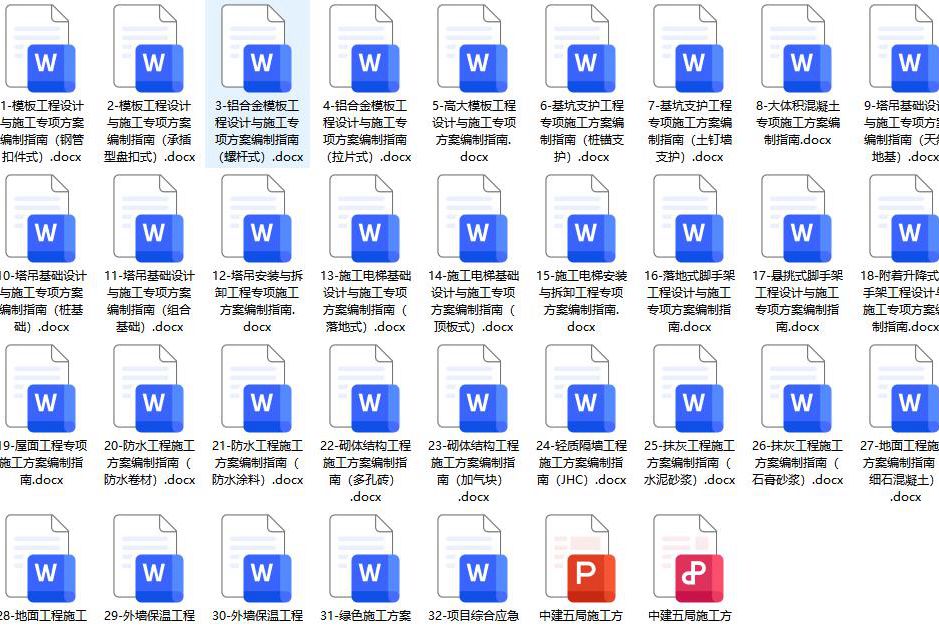 完整版-中建五局施工方案编制指南、方案范本（word版）、配套培训PPT课件，五星级资料 