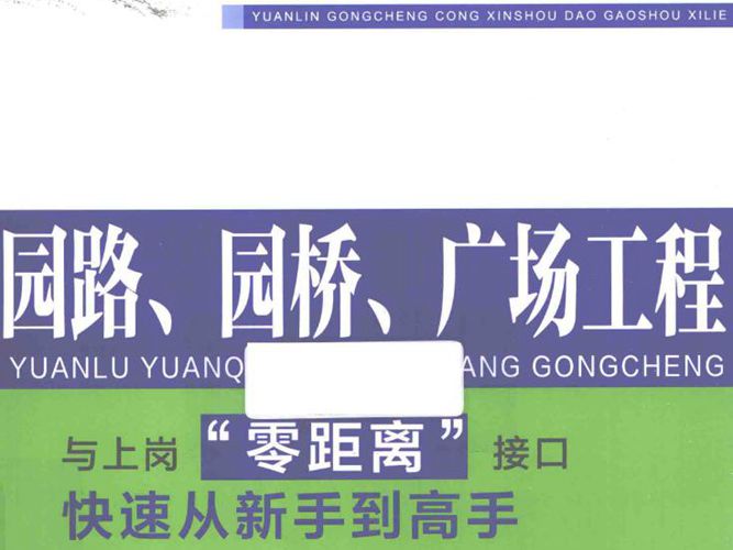 园林工程从新手到高手系列 园路、园桥、广场工程孙超