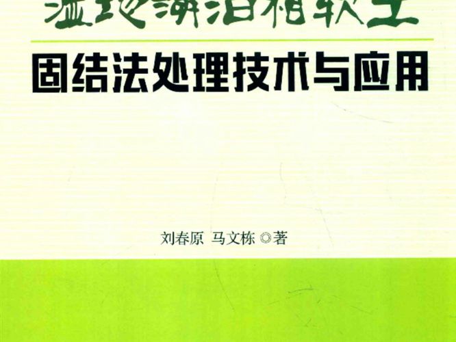 湿地湖泊相软土固结法处理技术与应用 刘春原，马文栋 著 2016年版