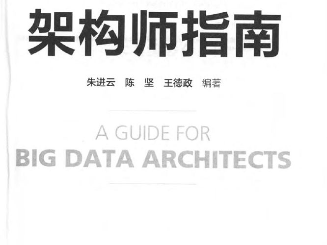大数据架构师指南王德政