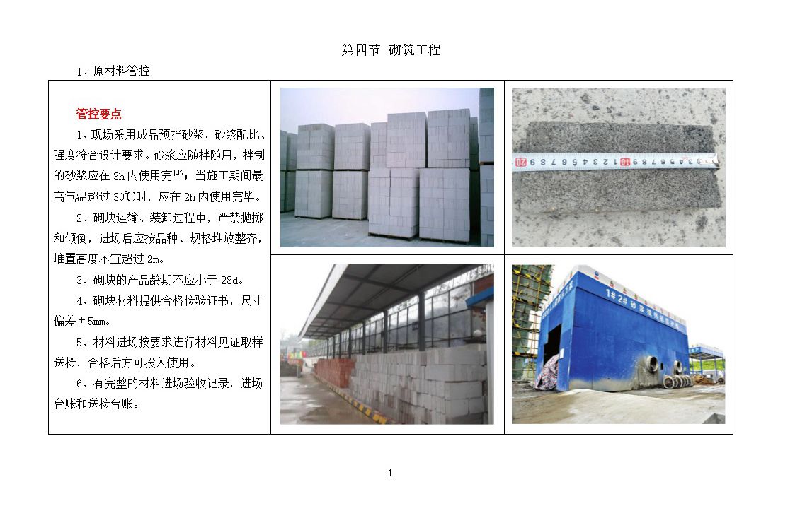 华侨城砌筑工程样板图册（word版）