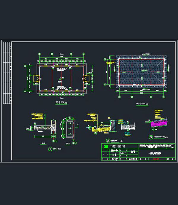 CAD版 国家电网开闭所变电站施工设计图 (含沉降观测点及各种标识牌做法说明)