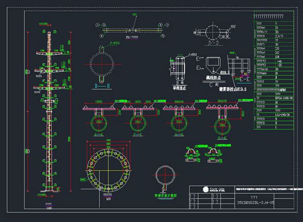 国家电网35kV钢管杆典型设计CAD合集(2022图集版)