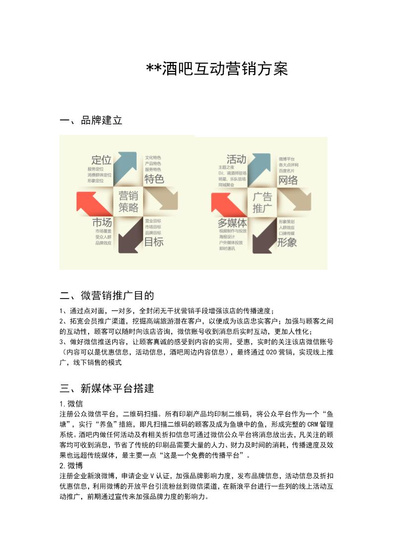 酒吧互动营销方案