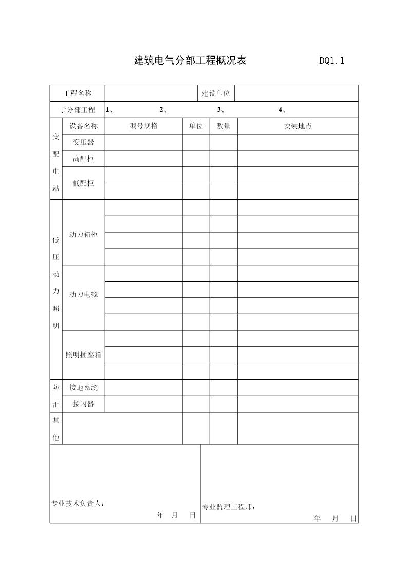 建筑电气分部工程