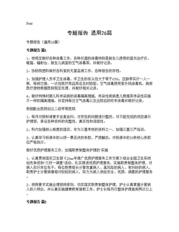 专题报告(通用)