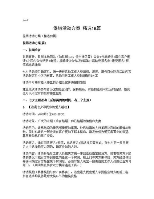 促销活动方案(精选)