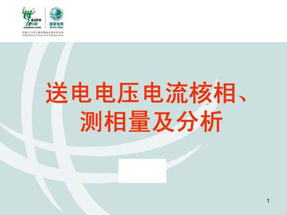 国网送电电压电流核相 测相量及分析