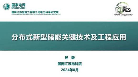 国家电网 分布式新型储能关键技术