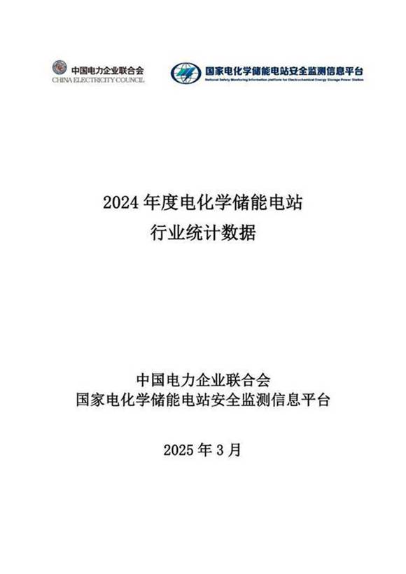2024年度电化学储能电站行业统计数据