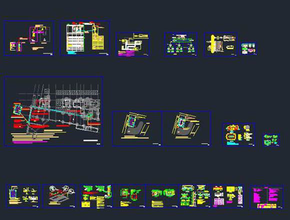 CAD版 1MWh储能项目并网系统设计图