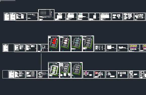 新能源光储充一体化充电站CAD设计图纸(配电 光伏 充电站部分)