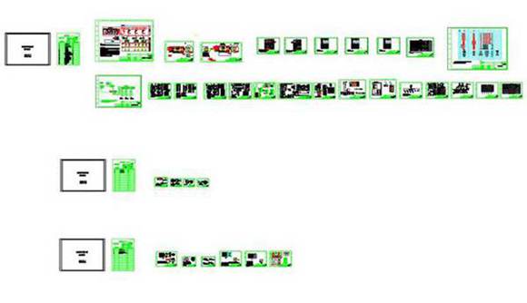 光伏发电高压并网设计cad全套图(标注齐全)
