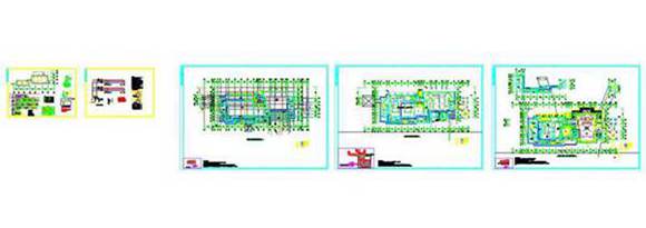 酒店大堂消防水炮电图纸