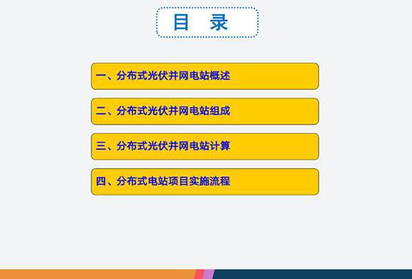 分布式光伏并网电站概述 组成 计算 实施