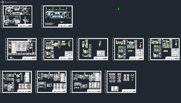大型项目供配电工程全套电气图纸(含完整二次控制原理图)