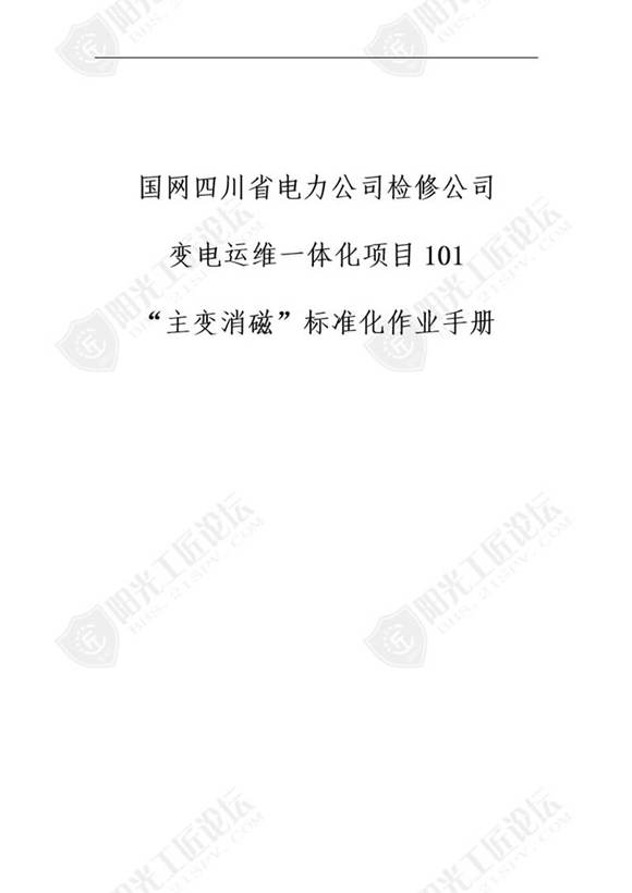 国网检修公司标准化作业手册(主变消磁)