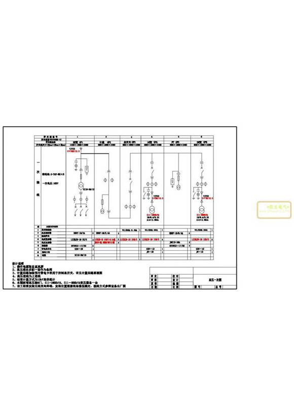 高压一次系统图