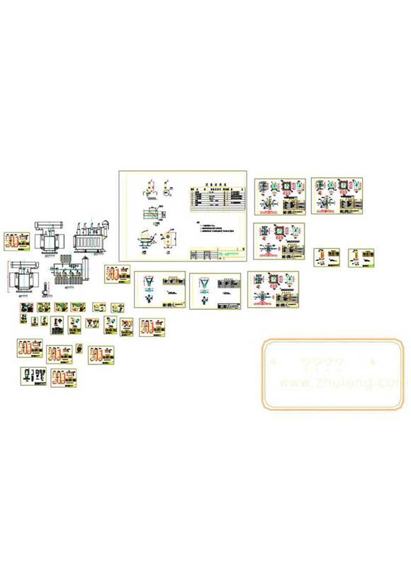 变电站电气设备一次安装图