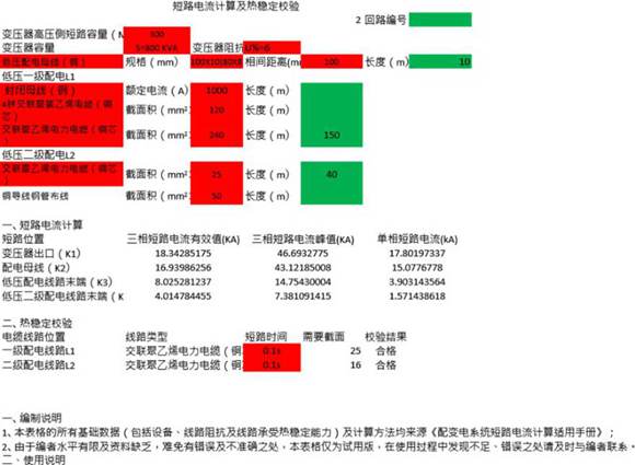 短路电流计算及热稳定校验10.14