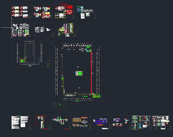 CAD版 智能载人飞行器车间-电气施工图