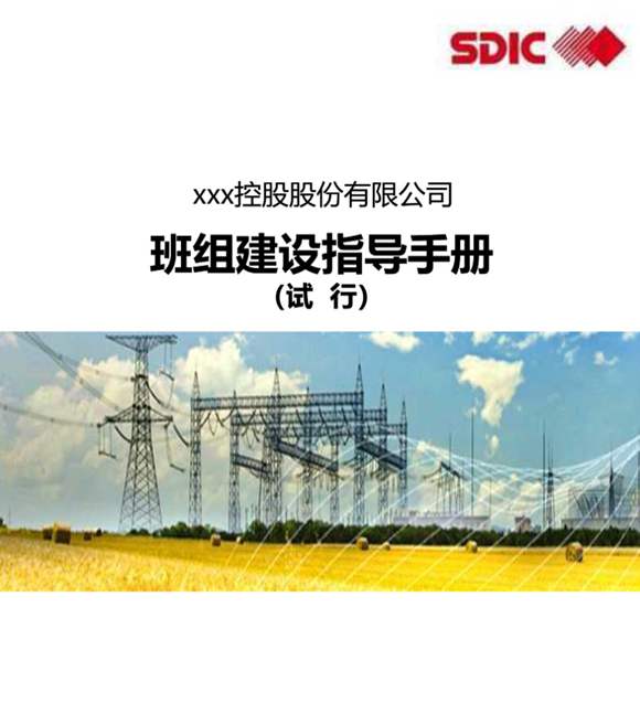 国投电力班组建设指导手册(试行)