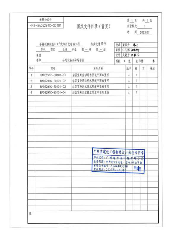 S0101-公用设备部分综合图