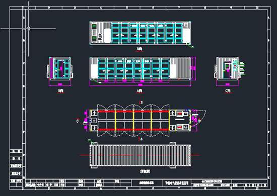 85MWh储能集装箱外形图