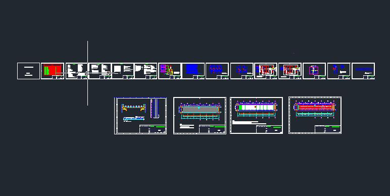 50KW典型光伏电站CAD套图
