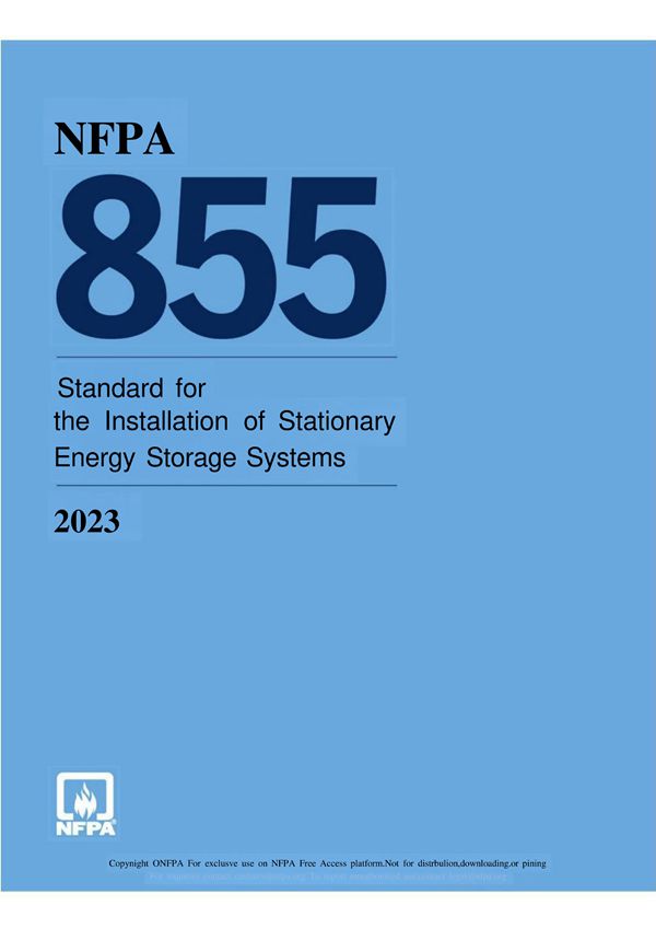 NFPA 855-2023