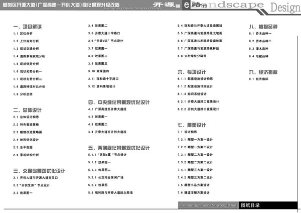 广东广州萝岗区开源大道绿化景观升级改造方案