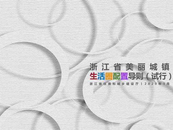 浙江省美丽城镇生活圈配置导则(试行)