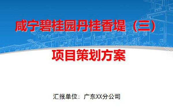 高层住宅工程项目策划方案(ppt，79页)