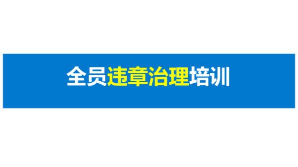 复工如何治理习惯性违章(52页)