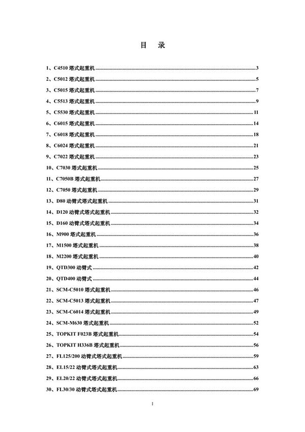 52种塔吊及参数介绍，你一定用的到126页PDF