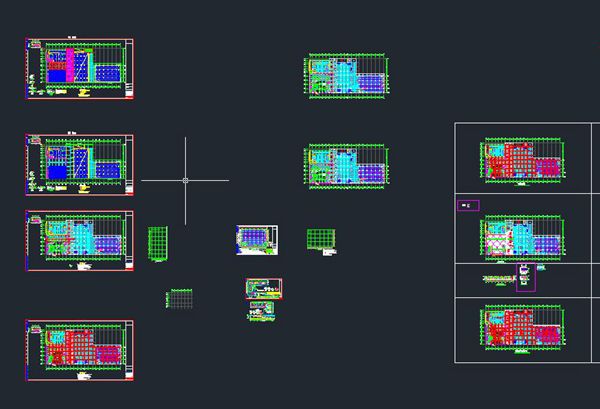 盘扣内排架满堂架CAD方案图(专家论证版)