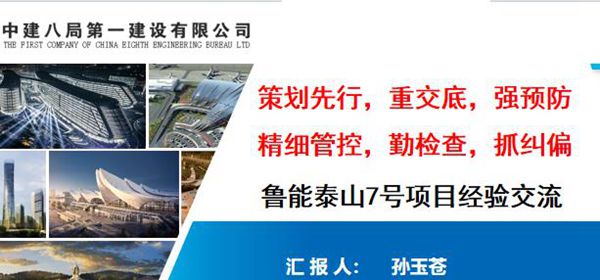 鲁能泰山7号项目经验交流模板