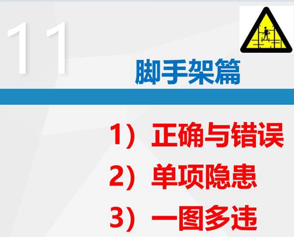 附标准依据脚手架安全隐患排查图解