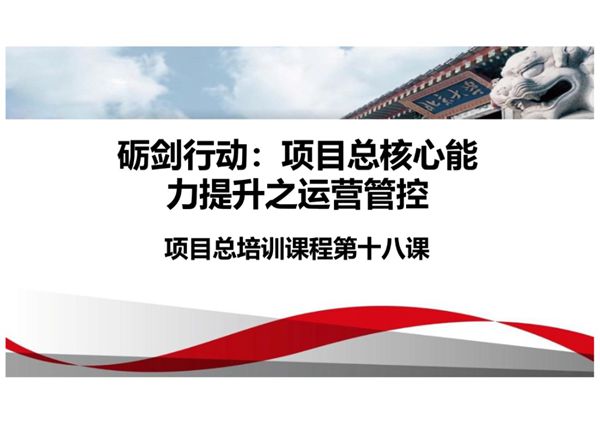 项目总运营管理培训